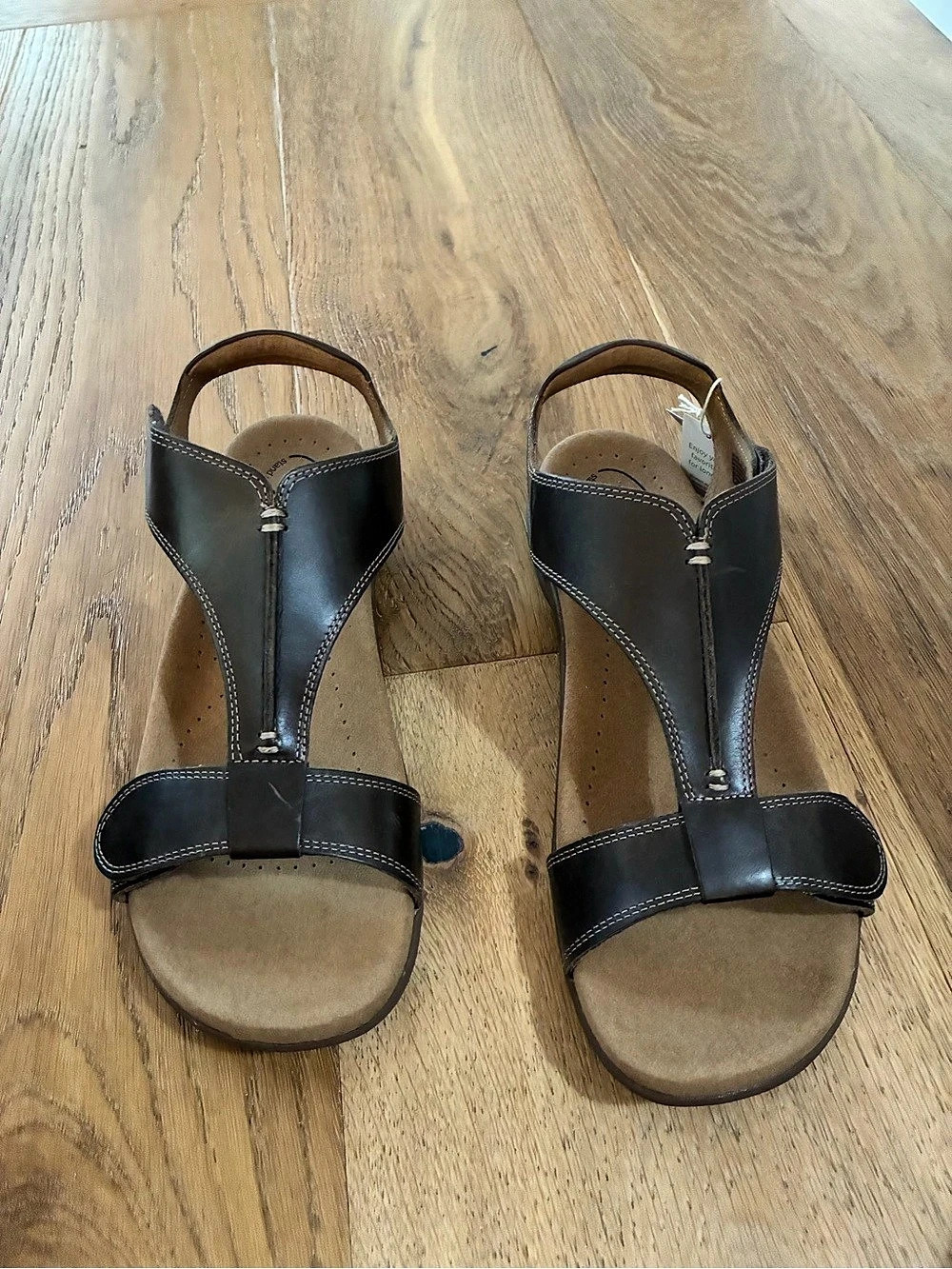 taos The Show Leather Sandals in Brown US 9 NWT